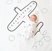 Mijlpaaldeken - Mijlpaalkaarten Baby - Incl. 2 Frames en 20 Mijlpaalstickers - Kraamcadeau - Voor Jongen en Meisje - Babyshower -