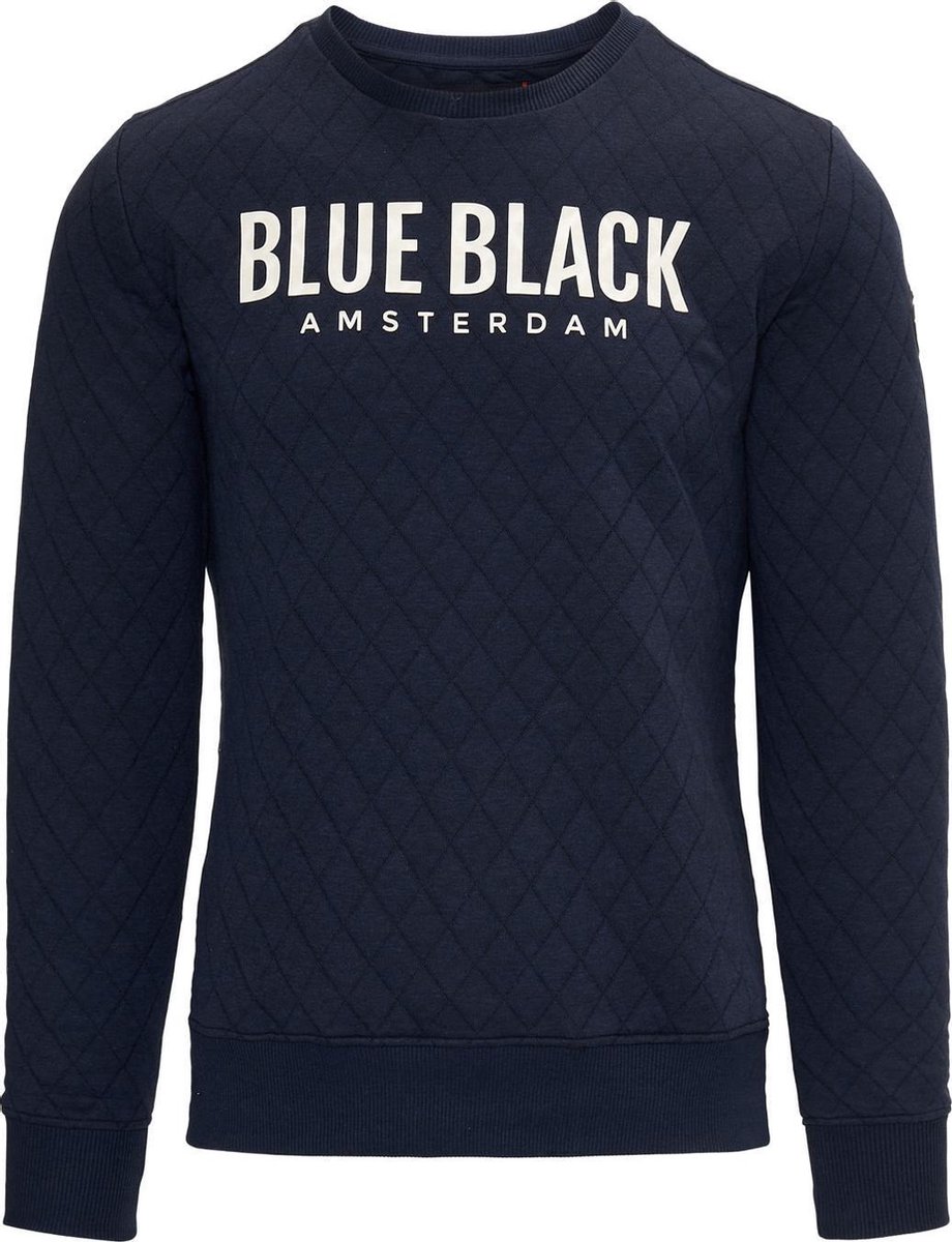 Blue Black Amsterdam Heren Trui Mathijs 3.0 Blauw Maat L