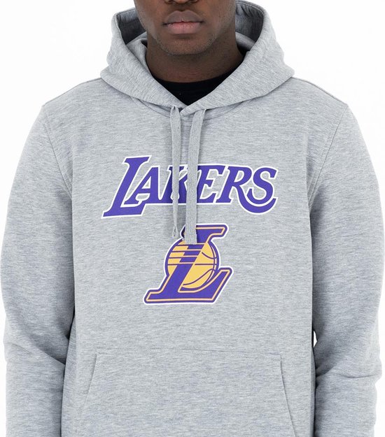 New era - Sweat à capuche Lakers - Taille: S - Gris/violet | bol