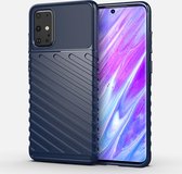 Voor Galaxy S20 + Thunderbolt Shockproof TPU Soft Case (Blauw)