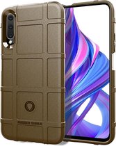 Volledige dekking schokbestendige TPU Case voor Huawei Honor 9X (bruin)