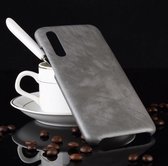 Schokbestendige Litchi Texture PC + PU-hoes voor Xiaomi Mi 9 SE (grijs)