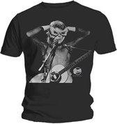 David Bowie - Acoustics Heren T-shirt - XXL - Zwart