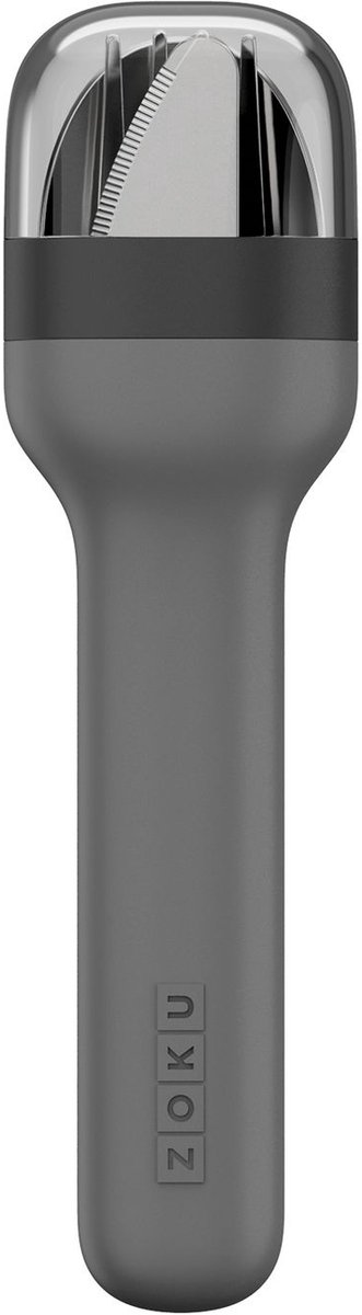 Zoku Bestekset In Houder 4,6 X 2,9 X 17 Cm Rvs Zwart 4-delig