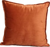 Kussenhoes Luxury Velvet - Oranje - Kussenhoes - 45x45 cm - Sierkussen - Polyester - Fluweel