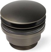 Blue Label Brondby wastafelafvoerplug 1 1/4" pop-up, gun metal