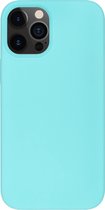 BMAX Siliconen hard case hoesje geschrikt voor iPhone 12 / Hard Cover / Beschermhoesje / Telefoonhoesje / Hard case / Telefoonbescherming - Turquoise