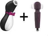 Satisfyer Pro Penguin met Ultrawand Mini Massager Wand Combinatie Voordeel Set