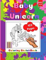 Baby-Unicorn Coloring Sketchbook