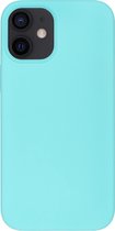 BMAX Siliconen hard case hoesje geschikt voor iPhone 12 Pro / Hard Cover / Beschermhoesje / Telefoonhoesje / Hard case / Telefoonbescherming - Turquoise