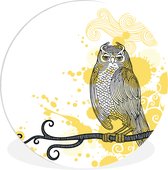 Illustration de l'assiette en plastique hibou Wall Circle ⌀ 140 cm