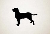 Silhouette hond - Styrian Coarse-haired Hound - Stiermarken ruwharige hond - M - 60x82cm - Zwart - wanddecoratie