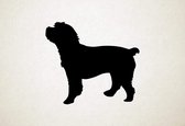 Silhouette hond - Cockapoo - Cockapoo - S - 45x51cm - Zwart - wanddecoratie