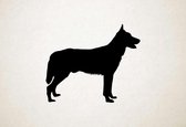 Silhouette hond - Saarlooswolfhond - Saarlooswolfhond - S - 45x54cm - Zwart - wanddecoratie