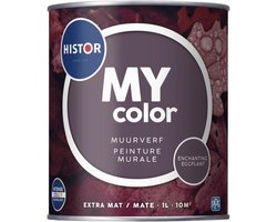 Histor MY Color Muurverf Extra Mat - Reinigbaar - Extra Dekkend - 1L - Enchanting Eggplant - Donkerrood