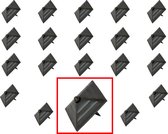 AMIG – Stalen Stoffeernagels Siernagels Meubelnagels Sierspijkers – 40 x 40 x 35mm - Pyramidevorm – Zwart – Rustiek Ornament – 20 stuks