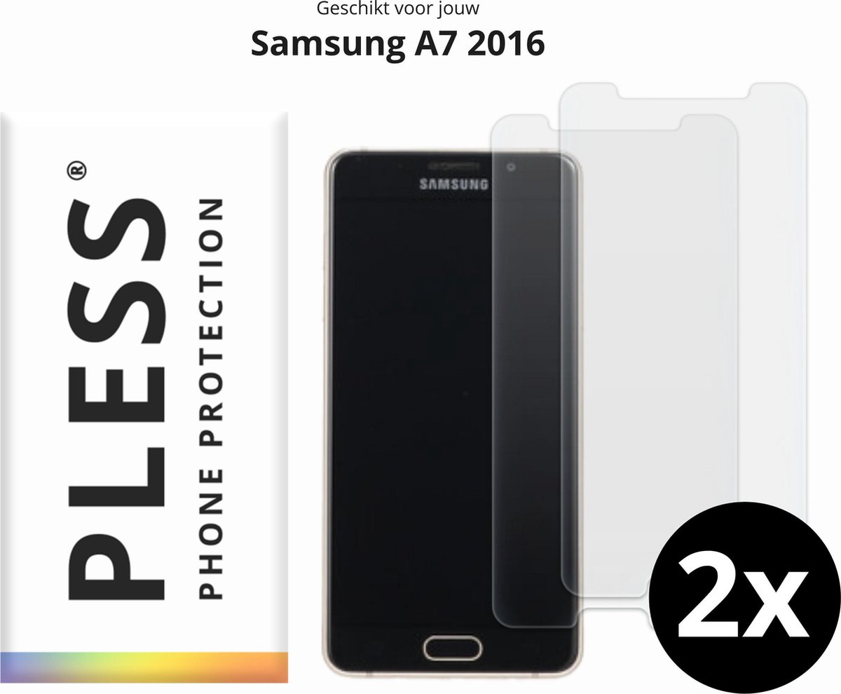 Samsung A7 2016 Screenprotector Glas - 2x - Pless®