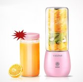 KKSTAR blender to go PRO - USB oplaadbaar - Smoothie maker Roze - 450ml