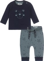 Dirkje Bio Basic SET(2delig) Broek, Shirt met beertjes - Maat 74