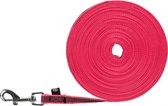 Trixie hondenriem sleeplijn pink - 10 mtrx1,5 cm - 1 stuks