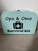 Koffer Opa & Oma Survivalkit Mint gevuld