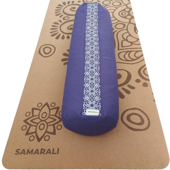 Samarali Purperen Yin Yoga Set Moon - Kurk Mat, Bolster & Massagebal - Ideaal voor Yoga Liefhebbers van Samarali — afbeelding 5
