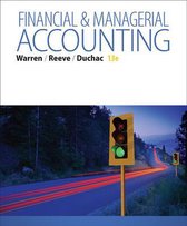 Financial & Managerial Accounting 13e Carl Warren James M Reeve Jonathan Duchac - Test Bank