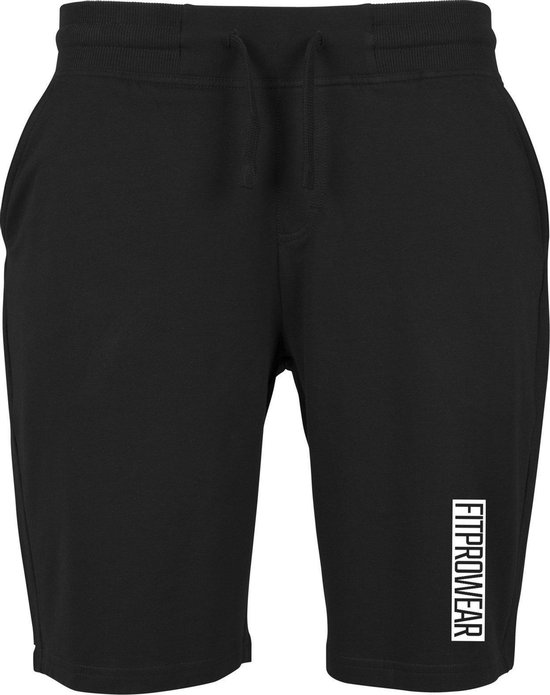FitProWear Sweatshort Block Heren - Zwart - Maat S - Sportbroek - Korte  broek - | bol.com