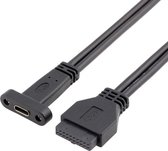 50CM USB3.0 20P naar USB Type-C Moederchassis PCI Bit Baffle Wire