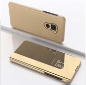 Voor Xiaomi Redmi 10X 4G vergulde spiegel horizontale flip lederen tas met houder (goud)