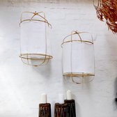 Linnen bamboe lamp | Living & Beyond