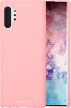 GOOSPERY SF JELLY TPU schokbestendig en kras-hoesje voor Galaxy Note 10+ (roze)