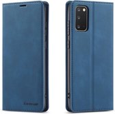 Voor Galaxy S20 Plus Forwenw Dream Series Oil Edge Strong Magnetism Horizontal Flip Leather Case with Holder & Card Slots & Wallet & Photo Frame (Blue)