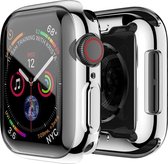 YPCd® Apple Watch Siliconen Case - Zilver - 44mm - 360 bescherming
