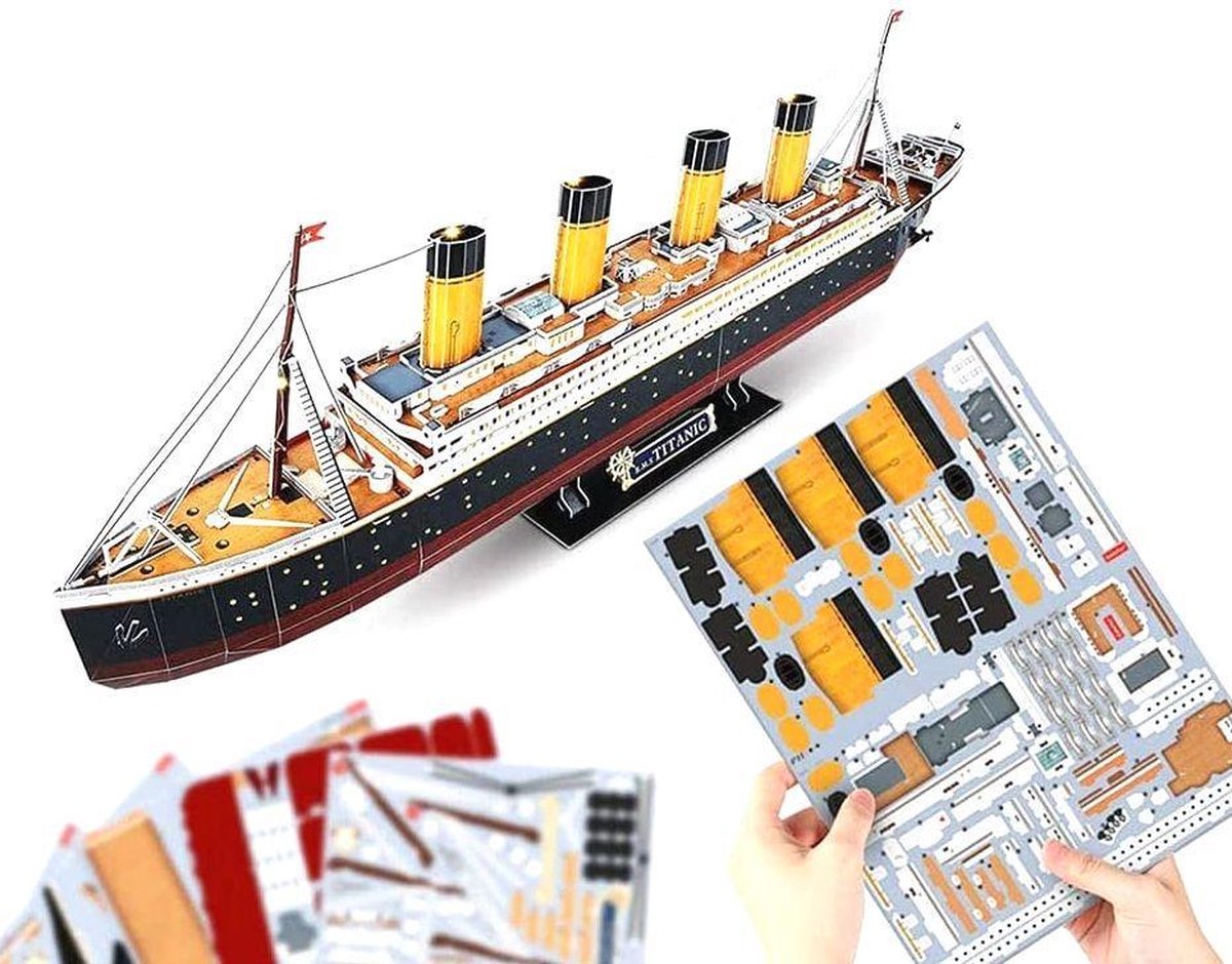 Cubic Fun - 3D Puzzel Titanic LED (2010328) — afbeelding 11