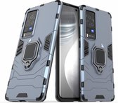 Vivo X60 Pro 5G Robuust Kickstand Shockproof Grijs Cover Case Hoesje ABL