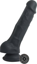 Banoch | Dildo zwart siliconen penis met zuignap | lengte 20 cm | Ø 4,3 cm | 330 gram
