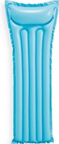 Luchtbed, blauw 183x69cm / ligmat / Watermat met hoofdkussen / waterluchtmatras voor een person.