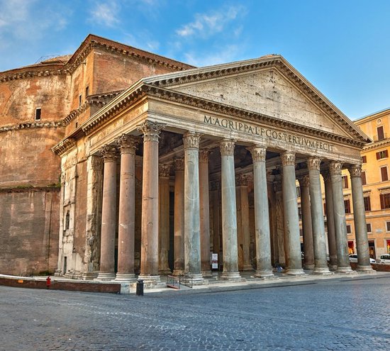 dief bruid Vooruitzien Het Pantheon aan het Piazza della Rotonda in Rome - Fotobehang (in banen) -  450 x 260 cm | bol.com