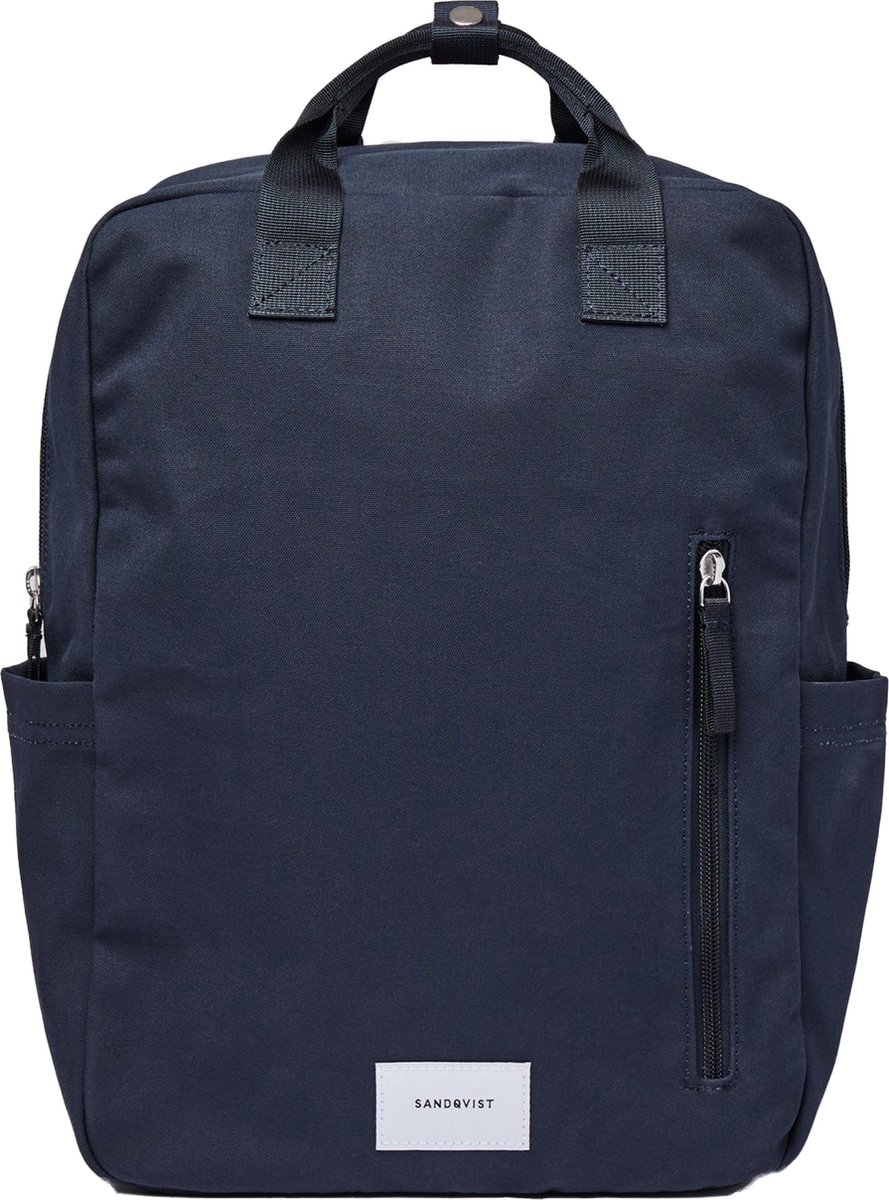 Sandqvist Knut Navy Rugzak SQA1815 Blauw Duurzaam 12 L 13 inch