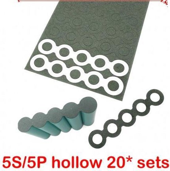 Papier d'isolation 18650 5S/5P Joint d'étanchéité pour cellules de batterie  Bande de... | bol.com