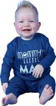 Fun2wear - kraamcadeau - baby/peuter - pyjama - Mommy's little man - blauw - maat 74