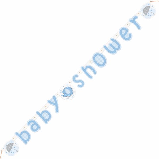 Haza Baby Shower Banner met Olifant