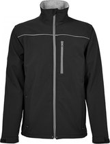 4WORK - Gerona Waterafstotende Softshell - Werkjas - Zwartgrijs - Maat L