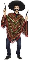 4x stuks voordelige Mexicaanse verkleedkleding poncho - Outfit/kostuum - voor volwassenen