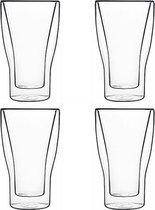 Luigi Bormioli - Latte Macchiato glazen dubbelwandig - handgemaakt - 34cl - set van 4 stuks