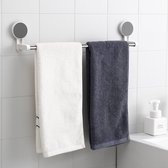 Handdoekhouder/WC-rolhouder met zuignap, imitatieleer - Advitek A.M.S. B.V