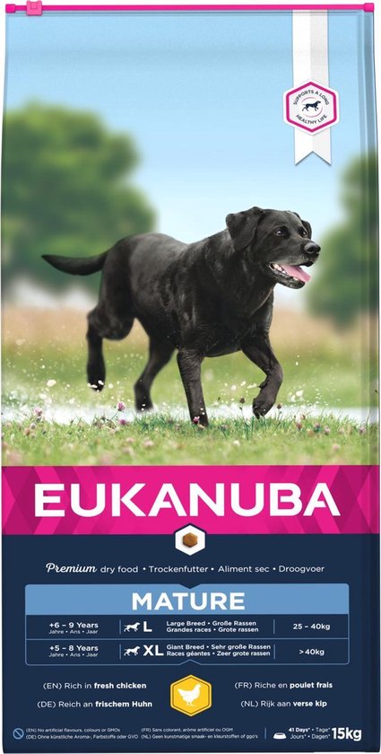 Eukanuba Dog Mature & Senior Large Breed - Kip - Hondenvoer - 15 kg