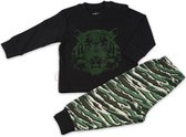 Frogs & Dogs jongens pyjama - Lion - Green  - 140  - Groen