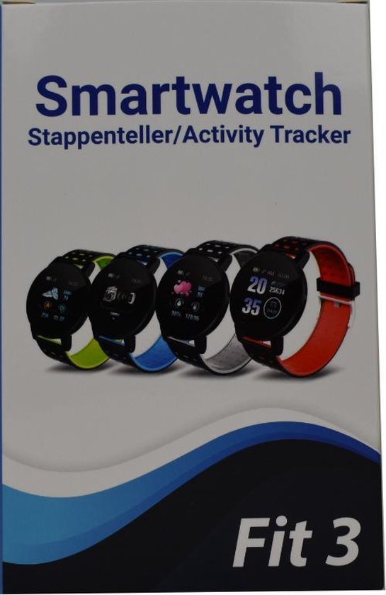 Kiraal Fit 3 Smartwatch Activity Tracker Temperatuurmeter